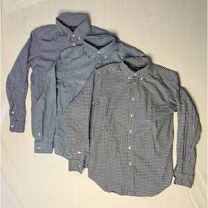 Polo Ralph Lauren Shirts Youth SZ Large Plaid Solid Long Sleeve Button Up Lot X3